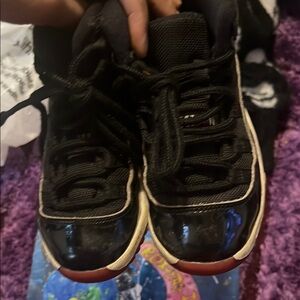 Kids Black and Red Sneakers